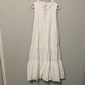 Wonderly White Sleeveless Maxi Dress